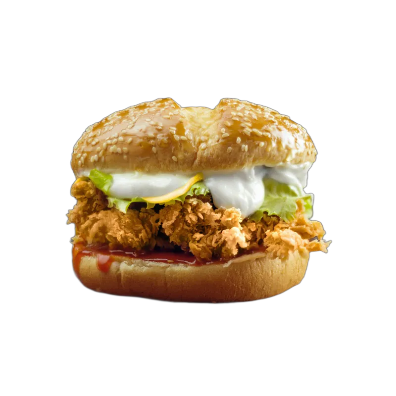 Deluxe McCrispy chicken sandwich lettuce tomato McDonald's