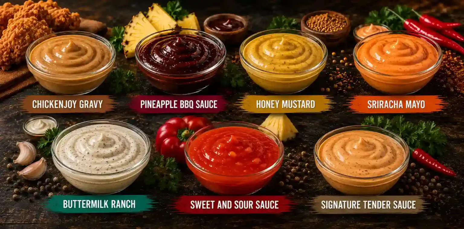 Jollibee dips and sauces