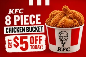 KFC 8 Piece Chicken Bucket: Get $5 Off Today!