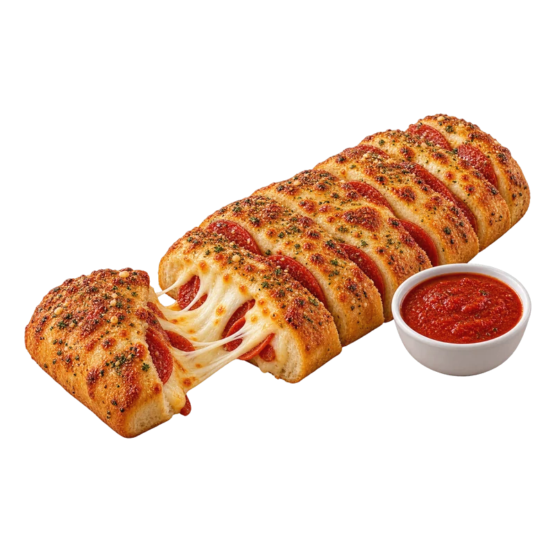 Pepperoni Stuffed Cheesy Bread
