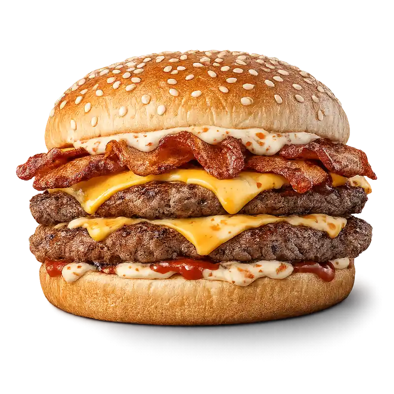 Baconator double beef bacon cheeseburger Wendy's