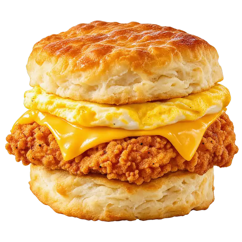 Chicken egg cheese biscuit
