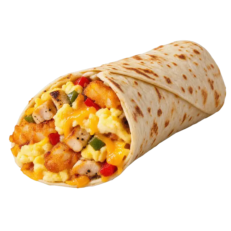 Hash Brown Scramble Burrito