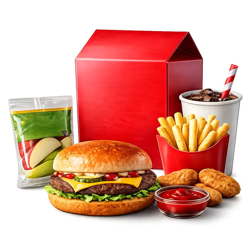 Happy Meal kids burger fries McDonald's
