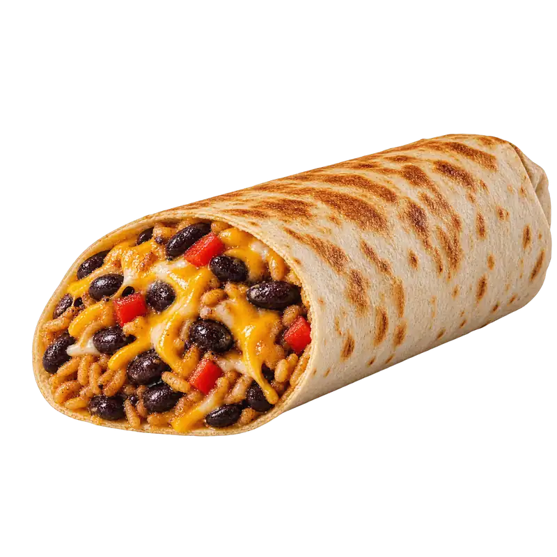 Black Bean Grilled Cheese Burrito