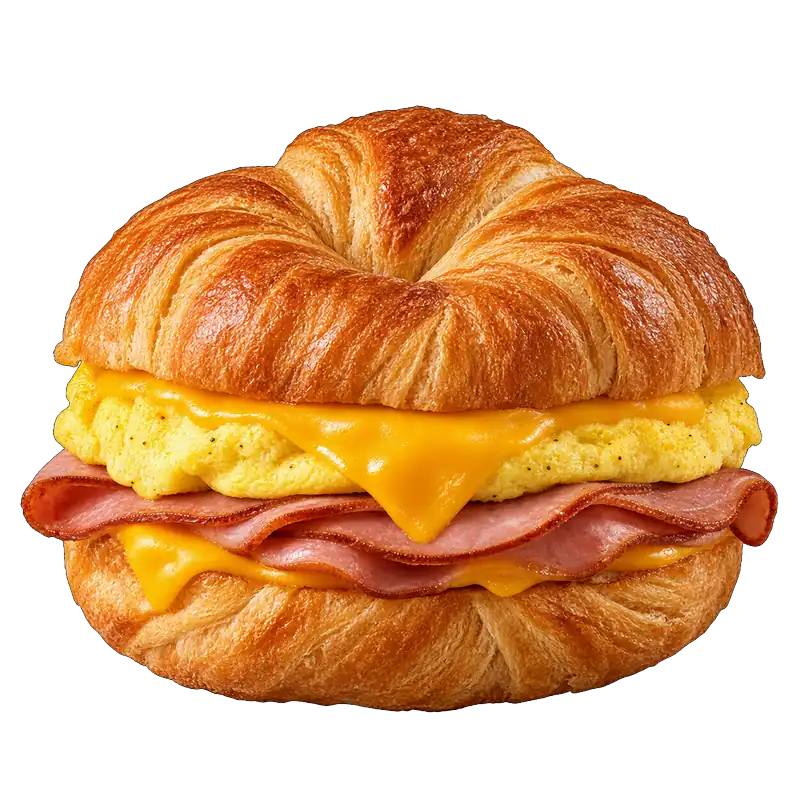 Ham, Egg & Cheese Croissan'wich