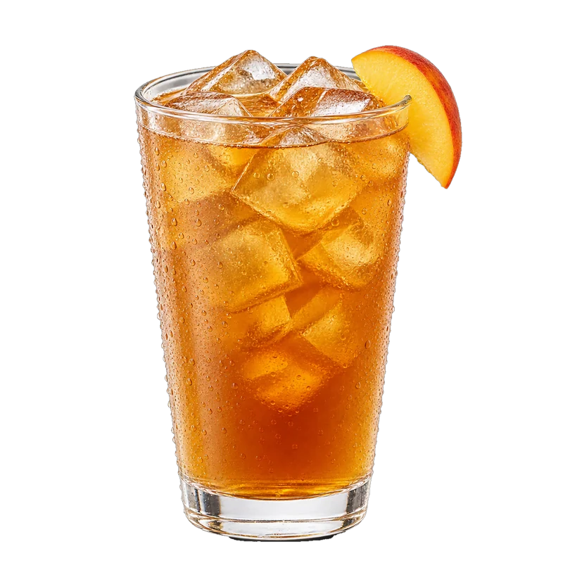 Iced peach green tea