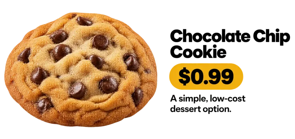 KFC chocolate chip cookie