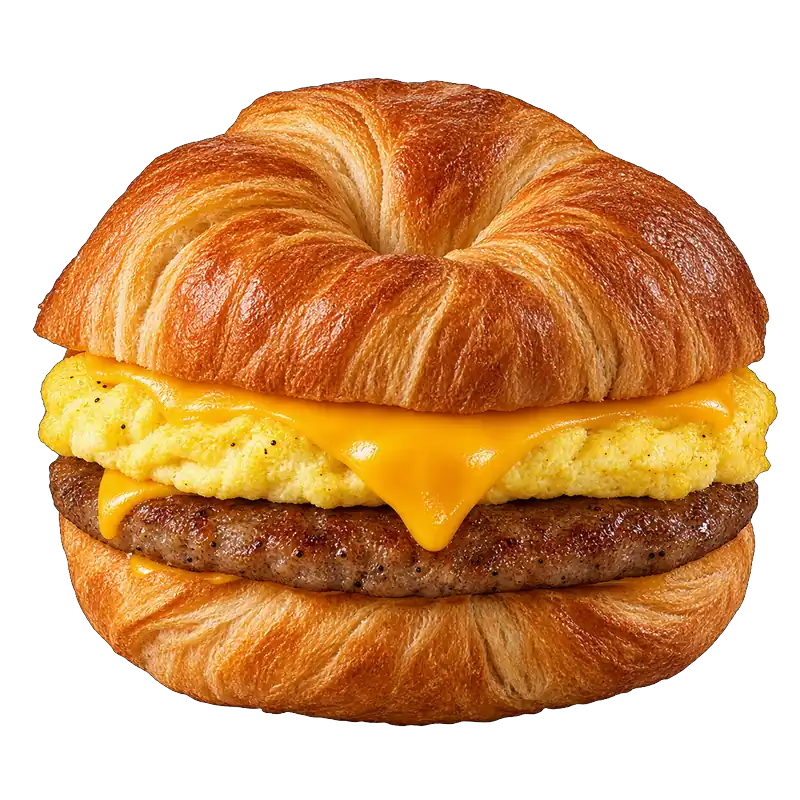 Sausage, Egg & Cheese Croissan'wich