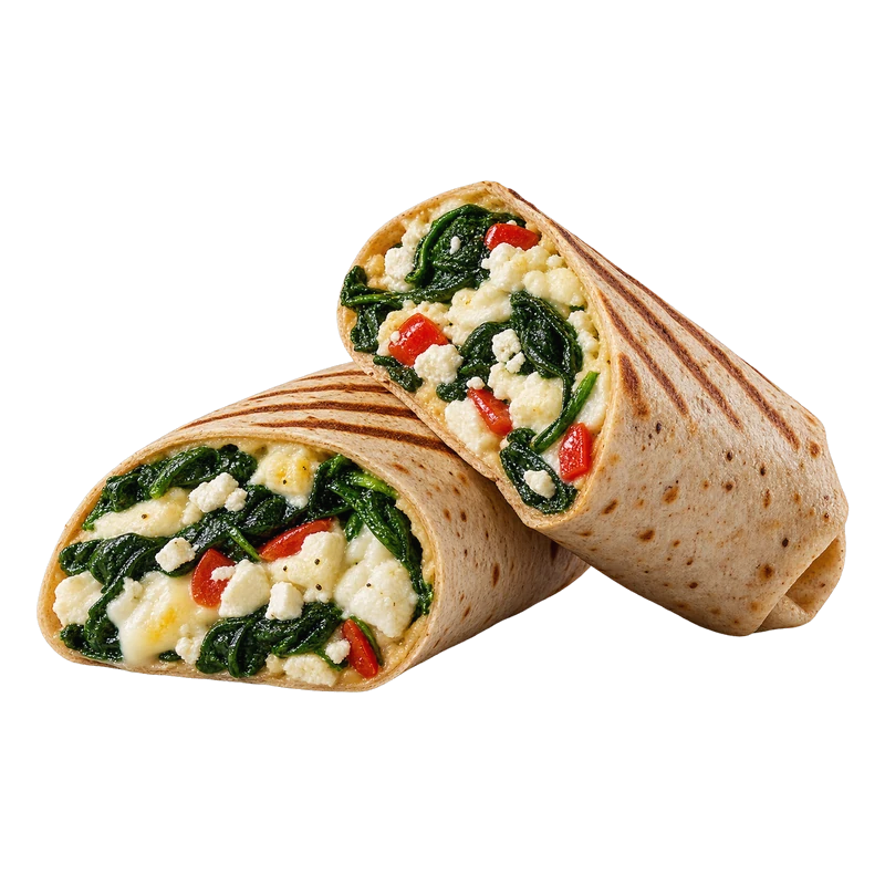 Spinach, Feta & Egg White Wrap