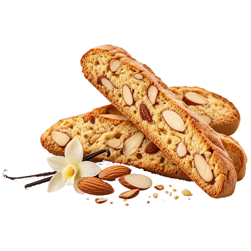 Vanilla Biscotti with Almonds