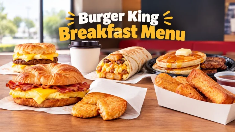 Burger King Breakfast Menu