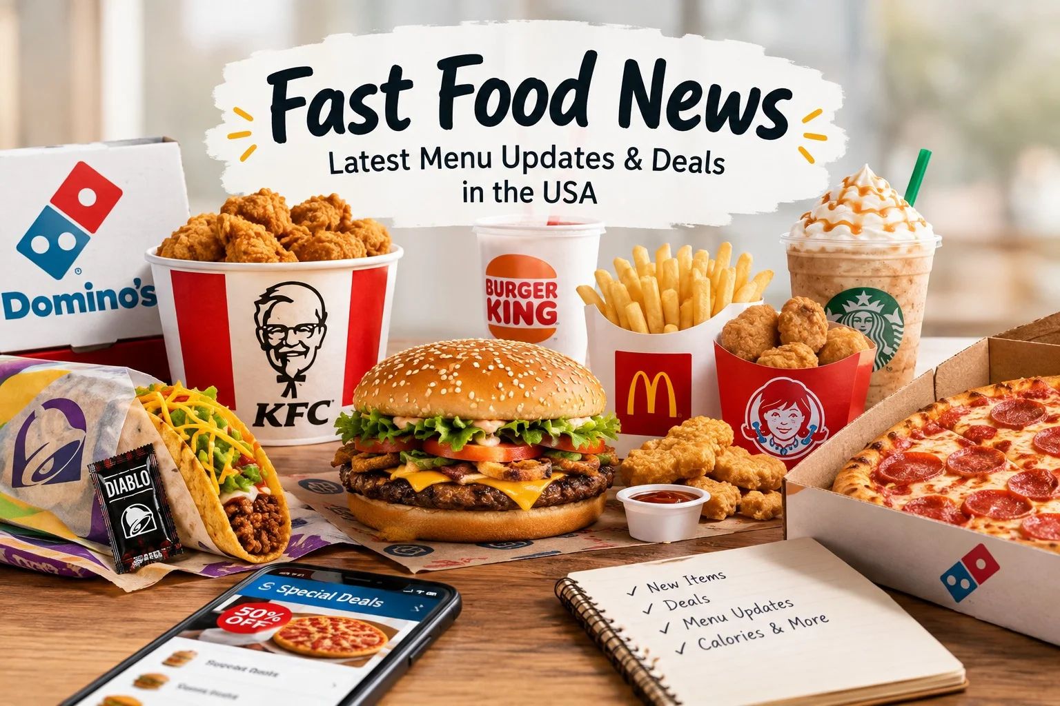 Fast Food News of Latest Menu Updates & Deals in the USA