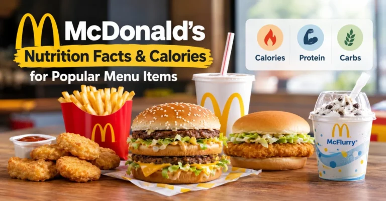 McDonald’s Nutrition Facts & Calories for Popular Menu Items