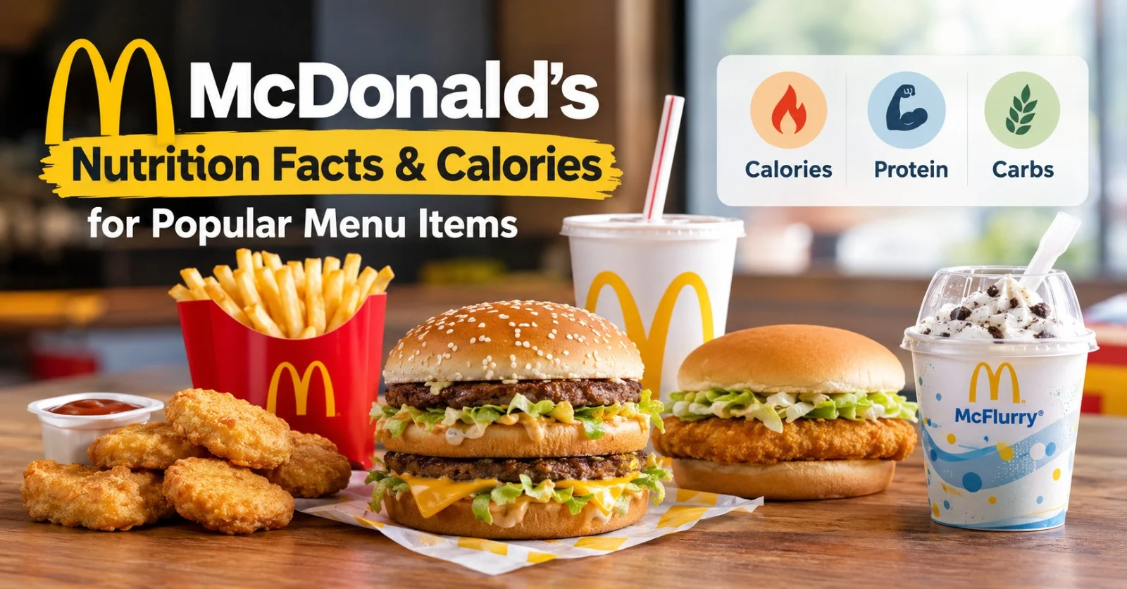 McDonald’s Nutrition Facts & Calories for Popular Menu Items